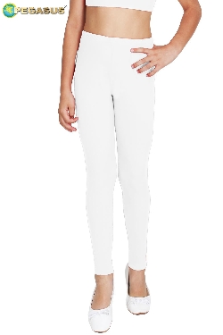 LEGGINS DANZA LYCRA BIANCO BAMBINA